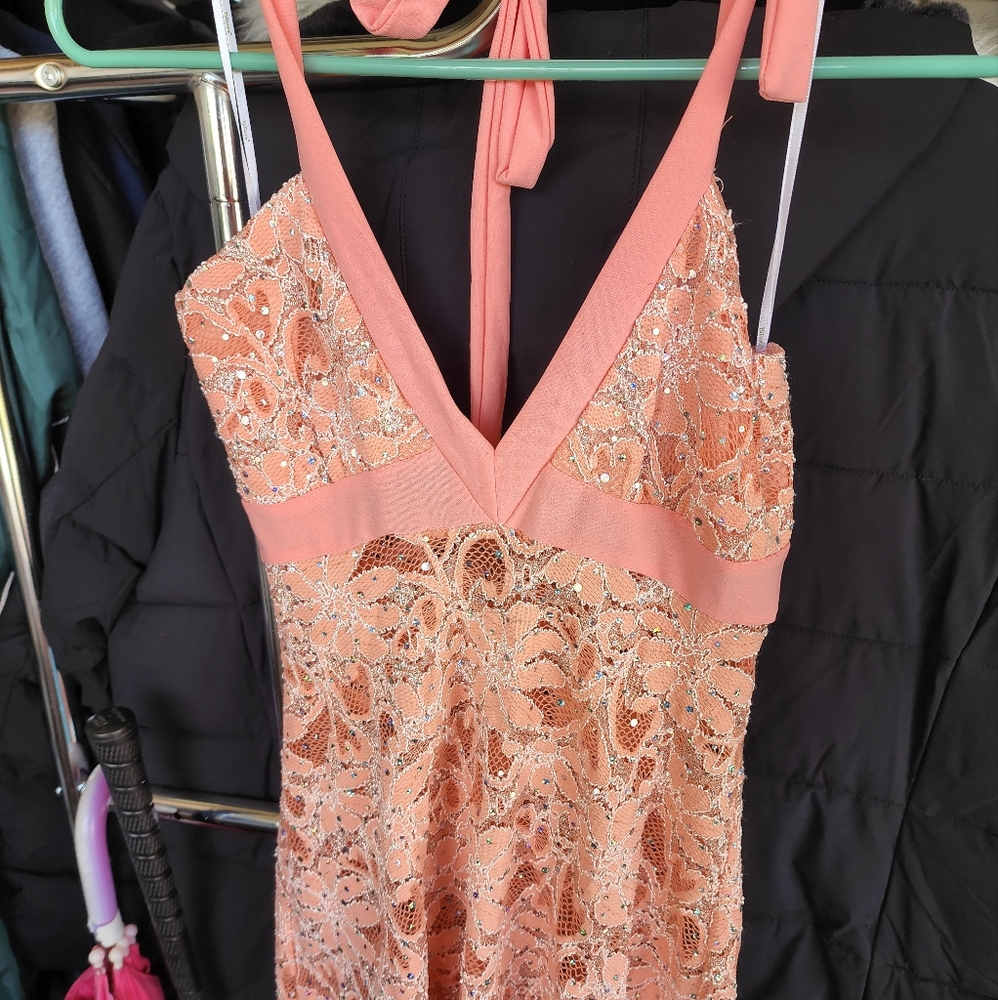 Gorgeous floral lace halter